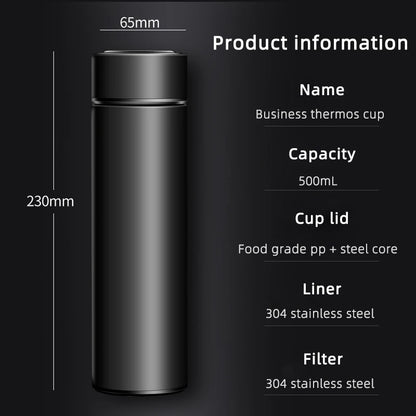 Intelligent Stainless Steel Thermos Temperature Display Smart