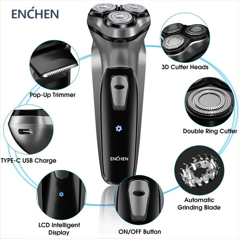 ENCHEN Blackstone Electrical Rotary Shaver for Men