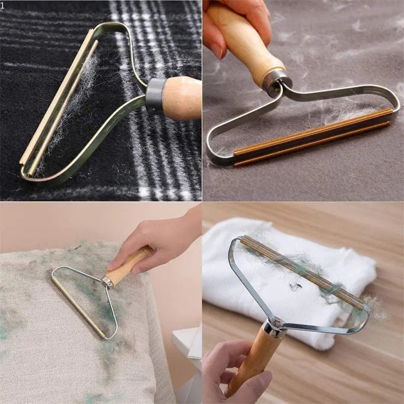 Portable Manual Pet Hair Removal Carpet Wool Coat Clothes Shaver Brush Tool Coat Double Sided Hair Removal Ball Knitting Tool