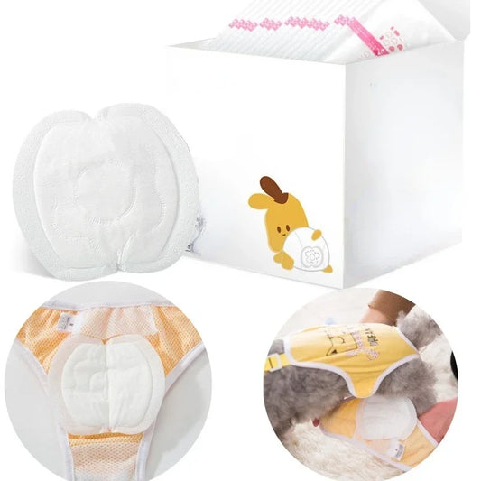 30pcs Dog Diaper Diapers for Female Dog Shorts Panties Dog Diaper Pad Female Sanitary Pants Disposable Doggie Physiological Pant